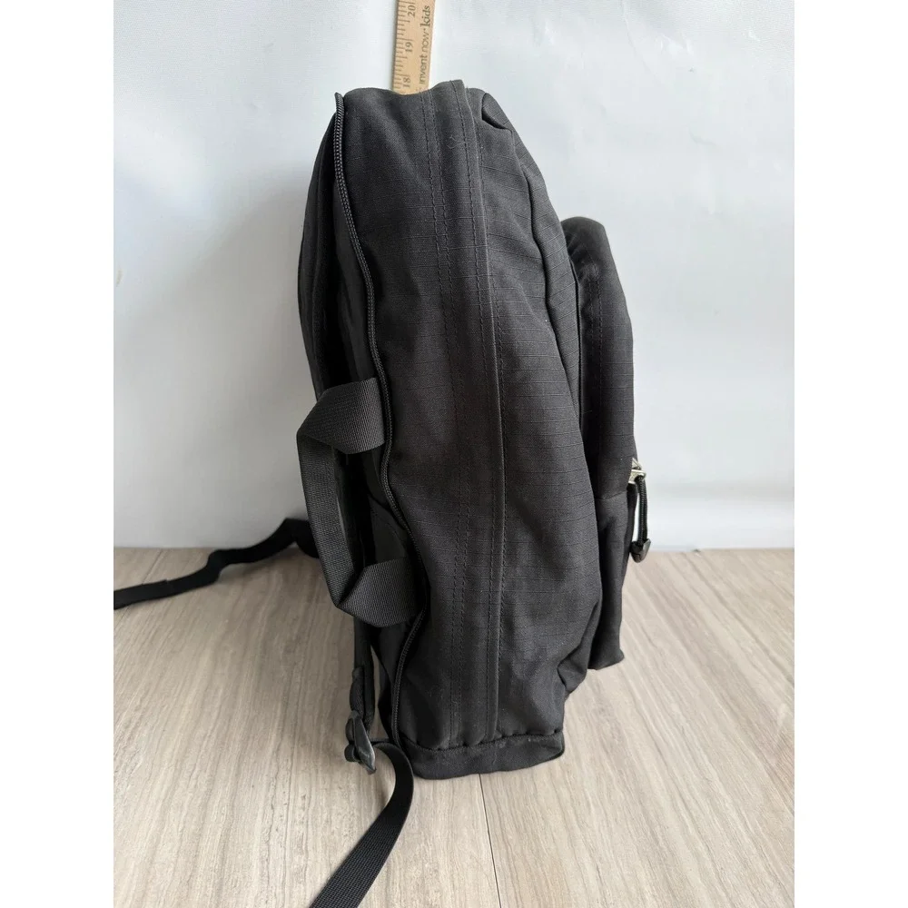 Vintage REI Black Ripstop Backpack Hiking Travel Daypack Gorpcore Utility Bag